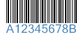 Codabar barcode