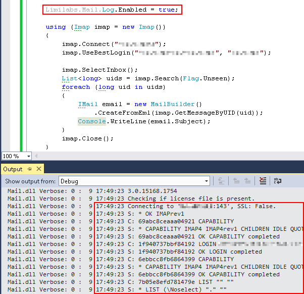 Mail.dll Log