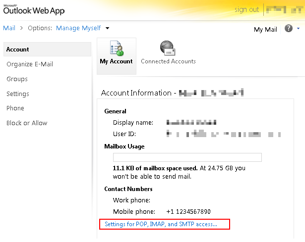 Outlook365: IMAP, POP3, and SMTP settings | Blog | Limilabs