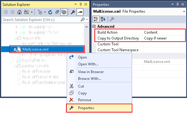 Copy license to output folder