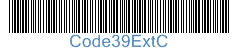 Code 39 Extended barcode