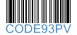 Code 93 barcode