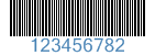 Standard 2 of 5 barcode